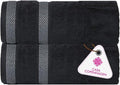 CASA COPENHAGEN Solitaire 2Pcs 100% Egyptian Cotton Large Designer Bathsheet by CASACOPENHAGEN