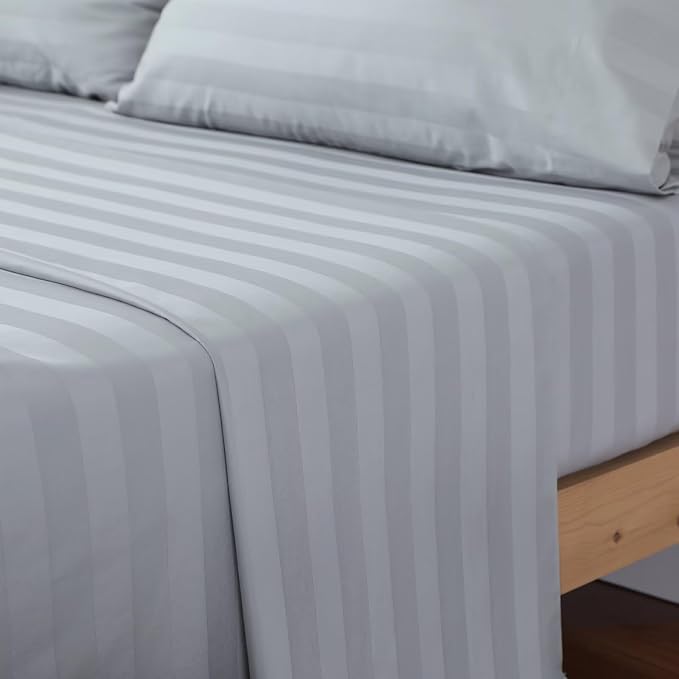 2-Pack Cotton TwinXL Flat Sheet Only, 600 Thread Count 100% Egyptian Cotton Top - Image 7