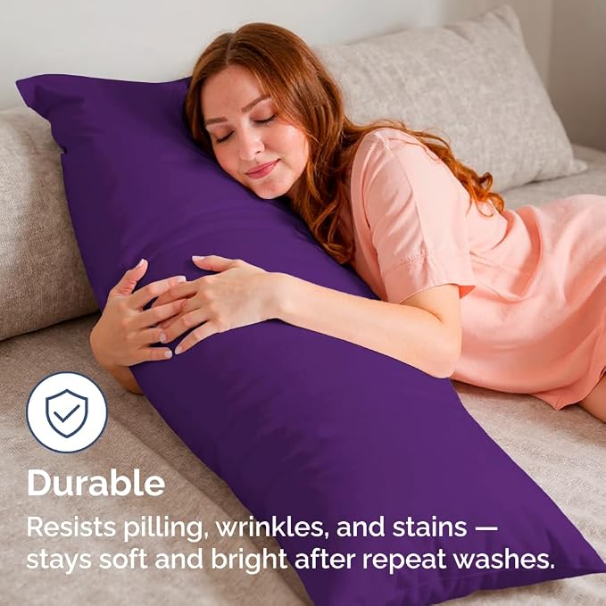 Body Pillowcases Set of 4-20x54 Long Body Pillow Case - Image 4