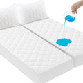 Split King Mattress Protector Pad Waterproof Quilted, Breathable & Cooling by SpringspiritBedding
