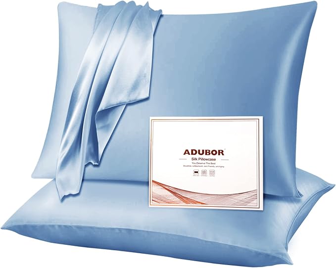 Adubor Silk Pillowcase 2 Pack for Hair and Skin by Adubor