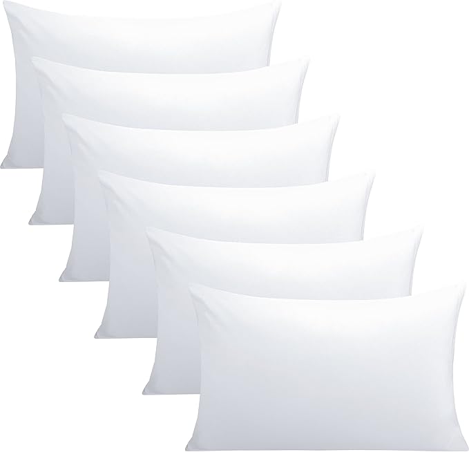 FLXXIE 6 Pack Microfiber Queen Pillowcases, Ultra Soft and Wrinkle, Fade by FLXXIE