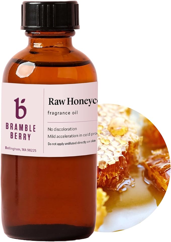 Bramble Berry Raw Honeycomb Fragrance Oil 2 oz | Sweet Honey and Beeswax Scent by BrambleBerry