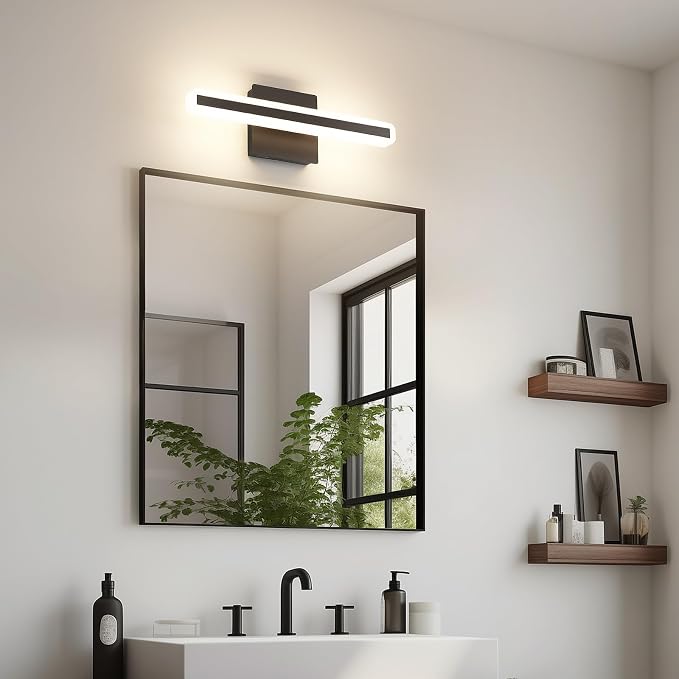 JUSHENG Black Vanity Lights for Bathroom, 5CCT Dimmable Bathroom Light Fixtures - Image 7