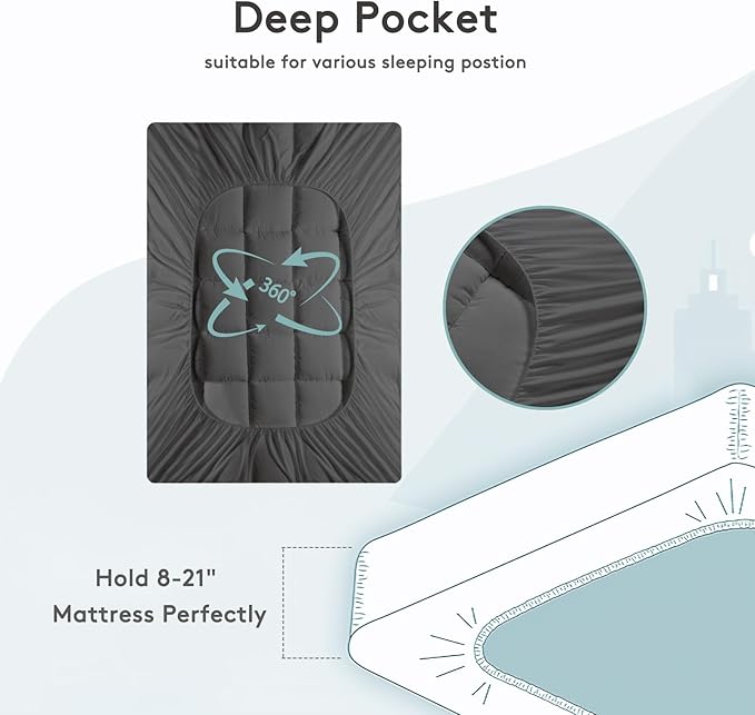 SameBed Mattress Topper King, Extra Thick Mattress Pad Cover - Image 4