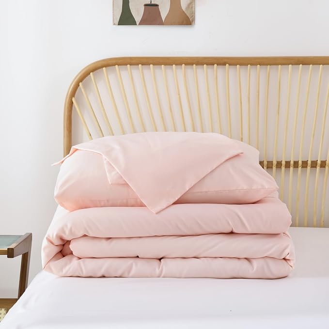 ROSGONIA King Size Comforter Set Blush - Image 8