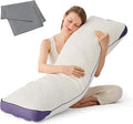 HOMELAB Adjustable Shredded Memory Foam Body Pillow Bundle by HOMELAB