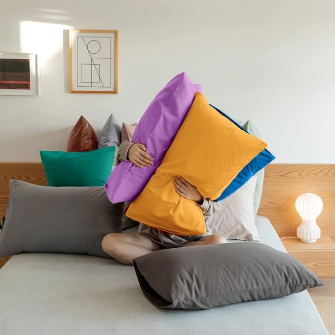 FLXXIE Pillow Cases Queen, Soft Microfiber Pillow Covers - Image 4