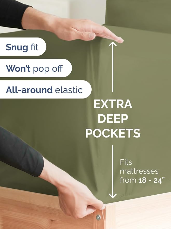 Extra Deep Twin XL Fitted Sheet - Image 2