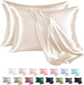 MR&HM Satin Pillowcase for Hair and Skin, Silk Satin Pillowcase 2 Pack by MRHM