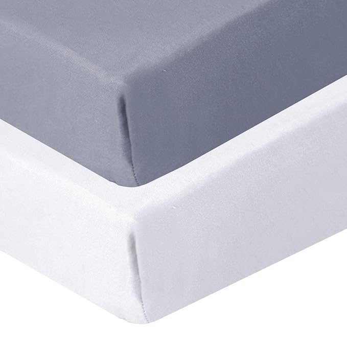 Biloban Crib Sheets Fitted, 2 Pack Crib Sheet Fits - Image 2
