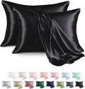 MR&HM Satin Pillowcase for Hair and Skin, Silk Satin Pillowcase 2 Pack by MRHM