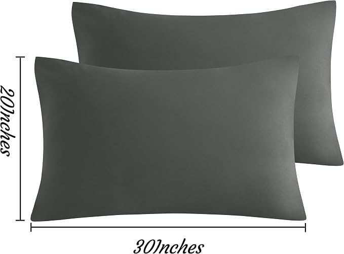 NTBAY Queen Pillow Cases Set of 2, 2 Pack Brushed Microfiber 20x30 Pillow Cases - Image 6