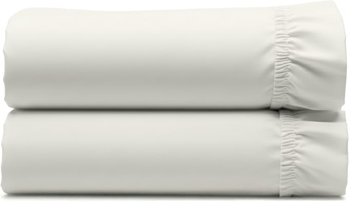 2 Twin XL Fitted Sheets, 400 Thread Count 100% Cotton Sateen Fitted Sheets by CaliforniaDesignDen