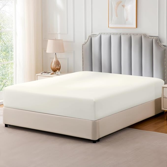 FreshCulture Pure Cotton Fitted Sheets Queen Size, 300 Thread Count Percale - Image 8