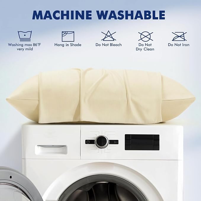 Elegear Cooling Pillow Cases for Hot Sleepers, Clean Fabric Silver Infused - Image 9