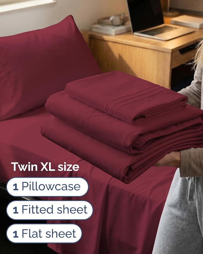 Twin XL Size 3 Piece Sheet Set - Image 3