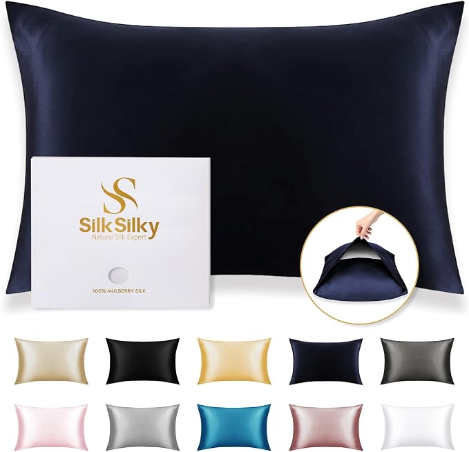 SilkSilky 100% Mulberry Silk Pillowcase by SilkSilky