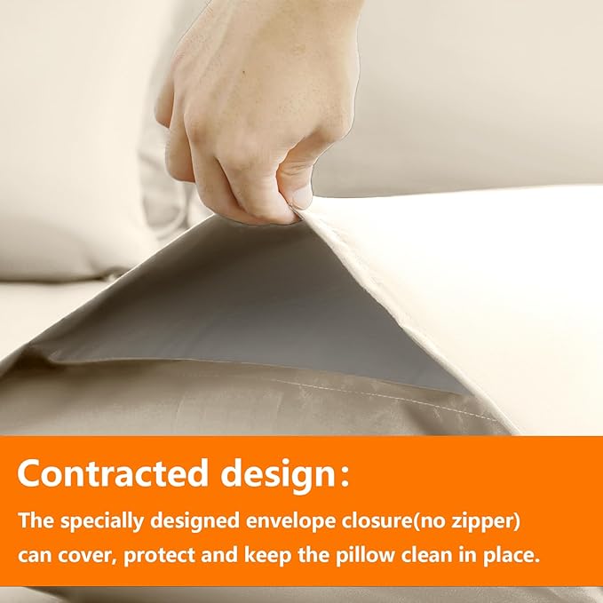 TAIMIT Light Beige King Comforter Set - Image 4