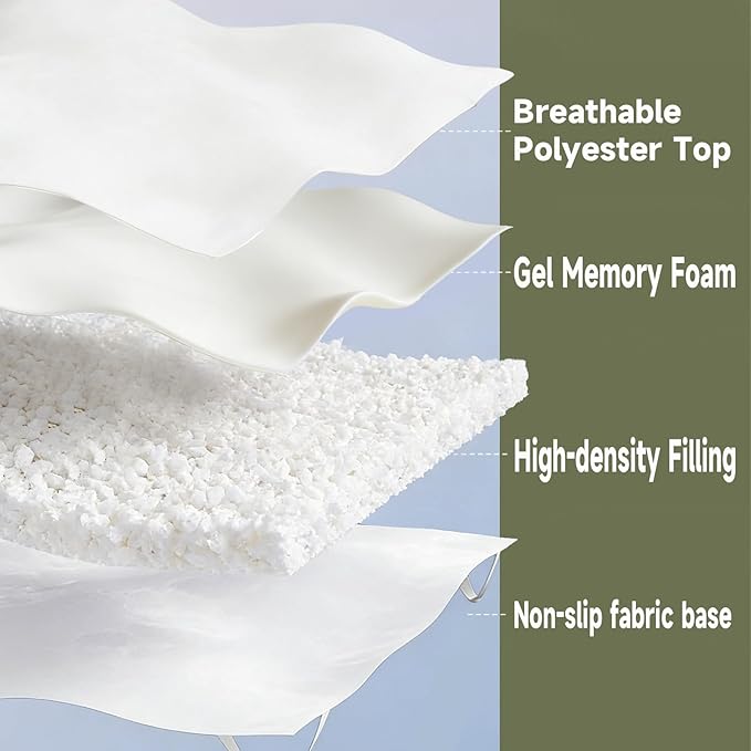 SHOUREN 5 Inch Memory Foam Mattress Topper King - Image 2
