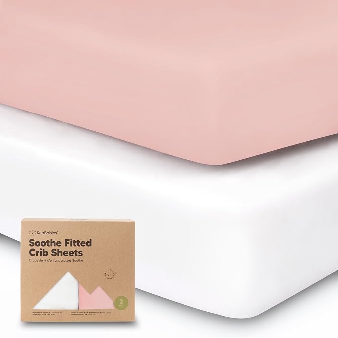 KeaBabies 2-Pack Organic Crib Sheets by KeaBabies