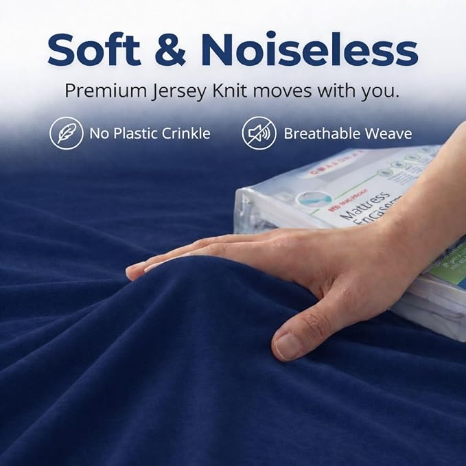 Guardmax Jersey Knitted Queen Zippered Mattress Encasement - Image 7