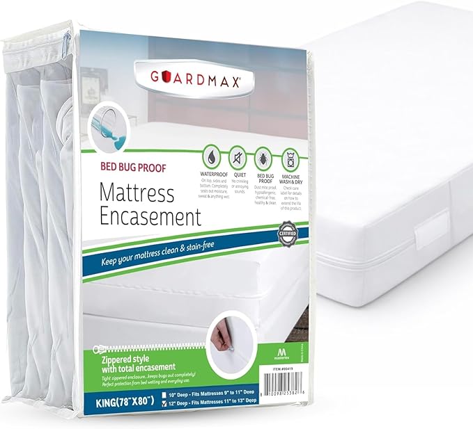 Guardmax Jersey Knitted King Zippered Mattress Encasement by Guardmax