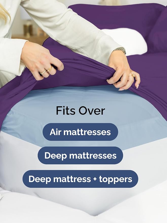 Extra Deep Twin Fitted Sheet - Image 6