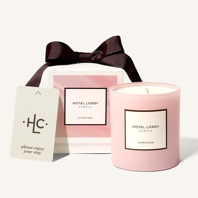 Hotel Lobby Signature Candle – Luxury Hand-Poured 9.75oz Soy Wax by HotelLobbyCandle