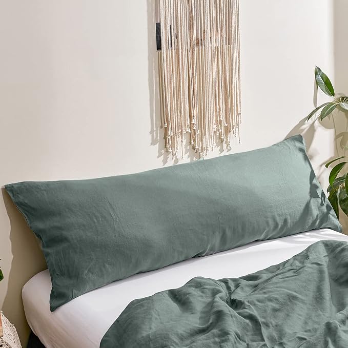 Simple&Opulence Body Pillow Cover 20" x 54", 100% Pure Linen, Ultra Soft and - Image 7
