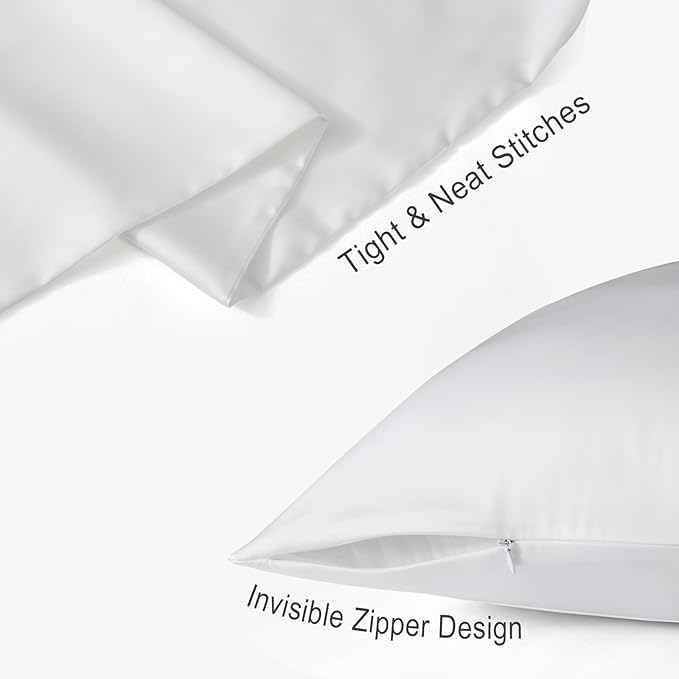 Cobnom Pure Mulberry Silk Pillowcases Set of 2, King Size - Image 5