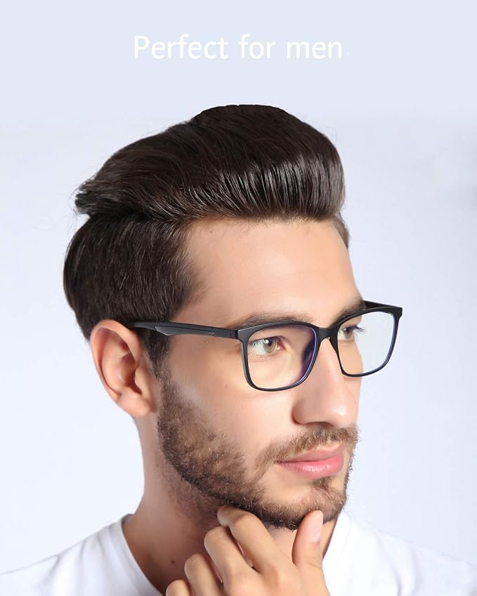 ANRRI Blue Light Blocking Glasses, Anti Eyestrain Lens Lightweight Frame - Image 2