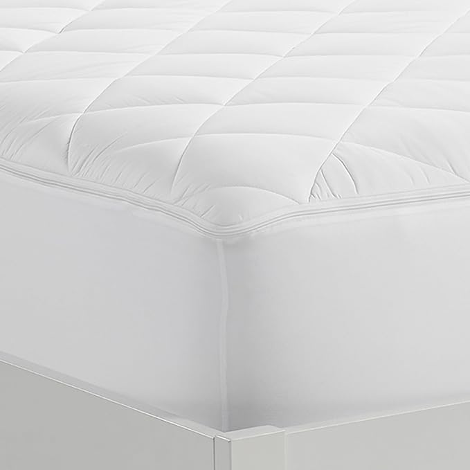 Serta Air Dry Extra Comfort Plus 100% Cotton Fabric Quilted Mattress Pad - Image 4