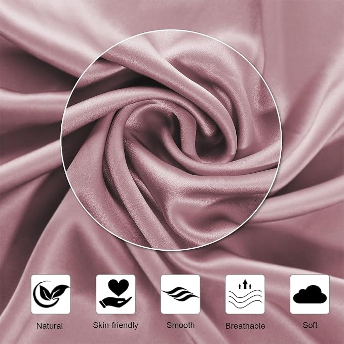 Ravmix Silk Pillow Cases with Zipper, 21momme Mulberry Silk Pillowcase - Image 7