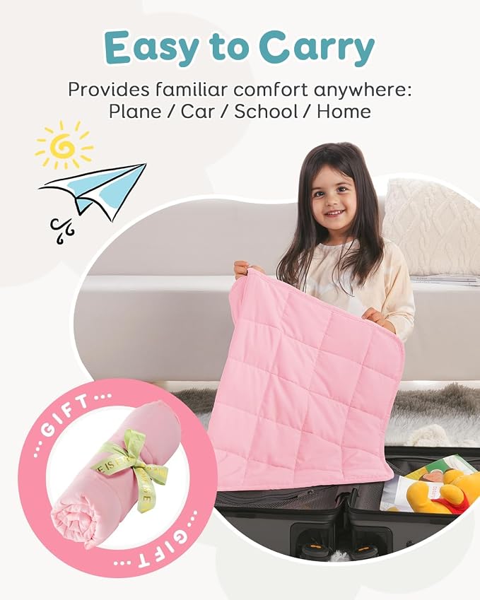 Topblan Weighted Lap Blanket 2 lbs, Summer Breathable Mini Weighted Lap Pad - Image 5