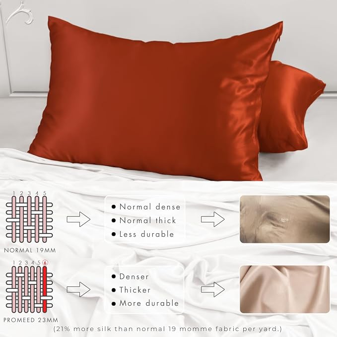 PROMEED 23 Momme Silk Pillowcase 2 Pack - Image 4