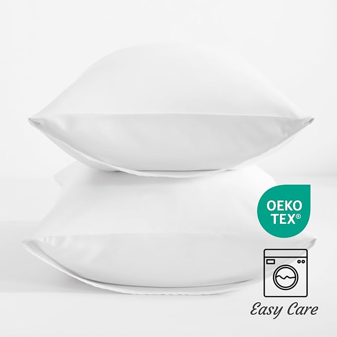 NTBAY Queen Pillow Cases Set of 2, 2 Pack Brushed Microfiber Pillow Cases - Image 4