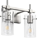 SOLFART 2 Light Wall Scone Vintage Vanity Light Fixtures Brushed Nickel Wall by SOLFART