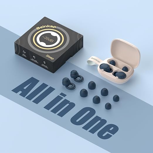 Ear Plugs for Sleeping Noise Reduction, Beinkap Reusable Earplugs Hearing - Image 6