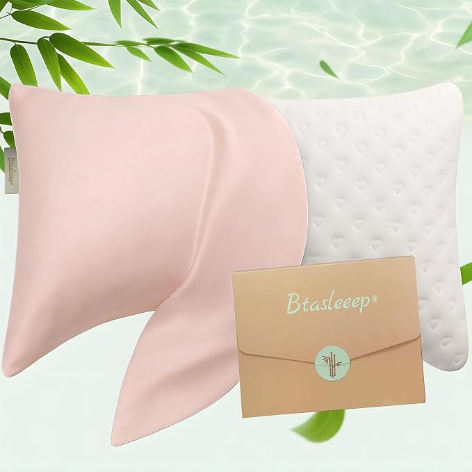 Cooling Curved Pillowcase for Side Sleeper Pillow by Btasleeephomeyland