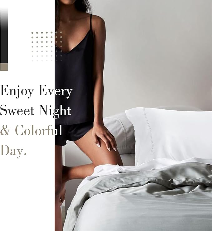 WishSmile Cooling Queen Pillowcases Set of 2 Breathable Cool Silky Soft Rayon - Image 6