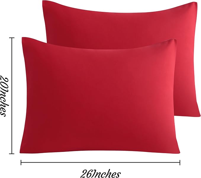 NTBAY Standard Pillow Cases Set of 2, 2 Pack Brushed Microfiber 20x26 Pillow - Image 5