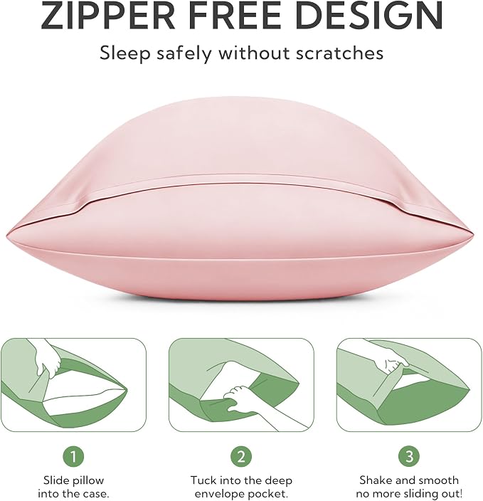 MR&HM King Pillow Cases Set of 2, Cooling Pillow Case - Image 6