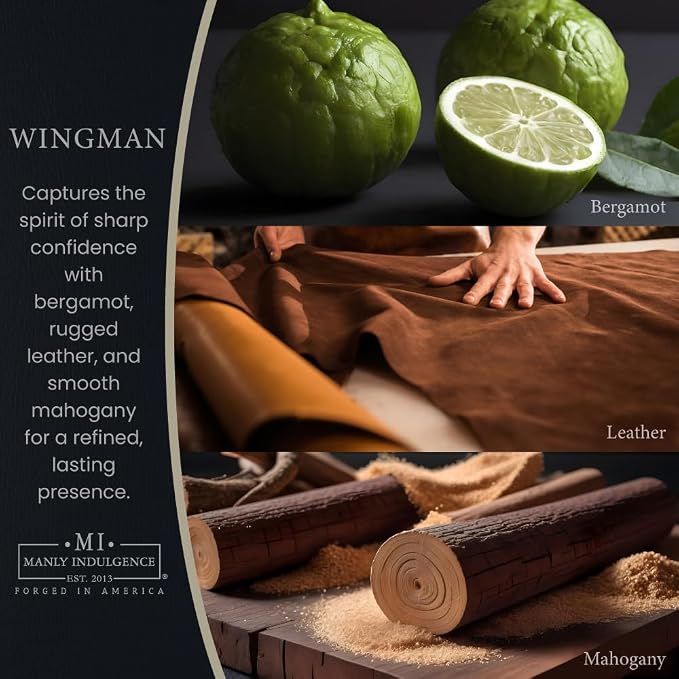 Manly Indulgence Wingman Scented Wax Melts, Wax Melt Warmer Cubes, Long Lasting - Image 2