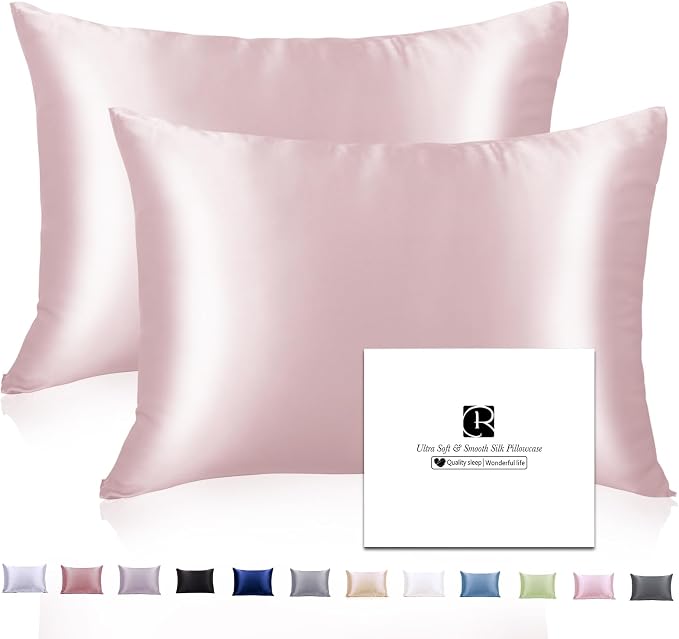 Ravmix Silk Pillow Cases 2 Pack by Ravmix