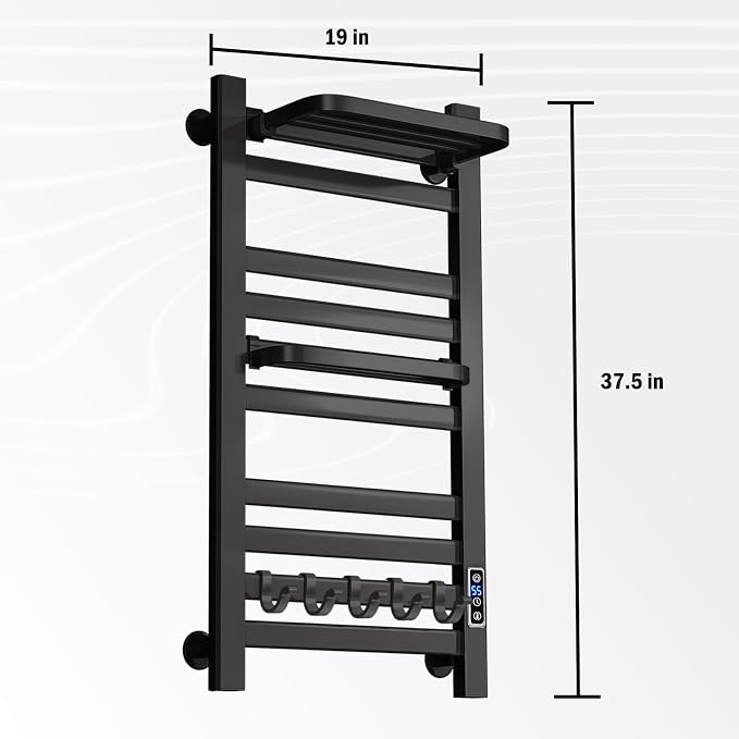 Electric Towel Warmer Rack for Bathroom, 110V 150W Heated Towel Rack - Image 2