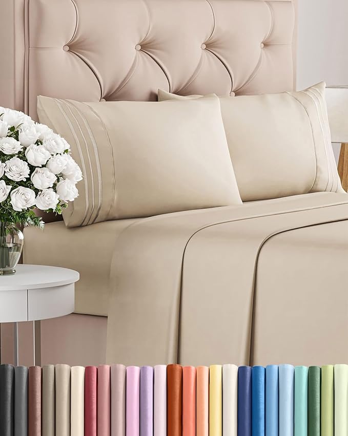 Queen Size 4 Piece Sheet Set by CGKUnlimited