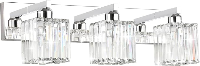 Aipsun Vanity Light Fixtures Crystal Bathroom Lighting Fixtures Chrome Vanity by Aipsun