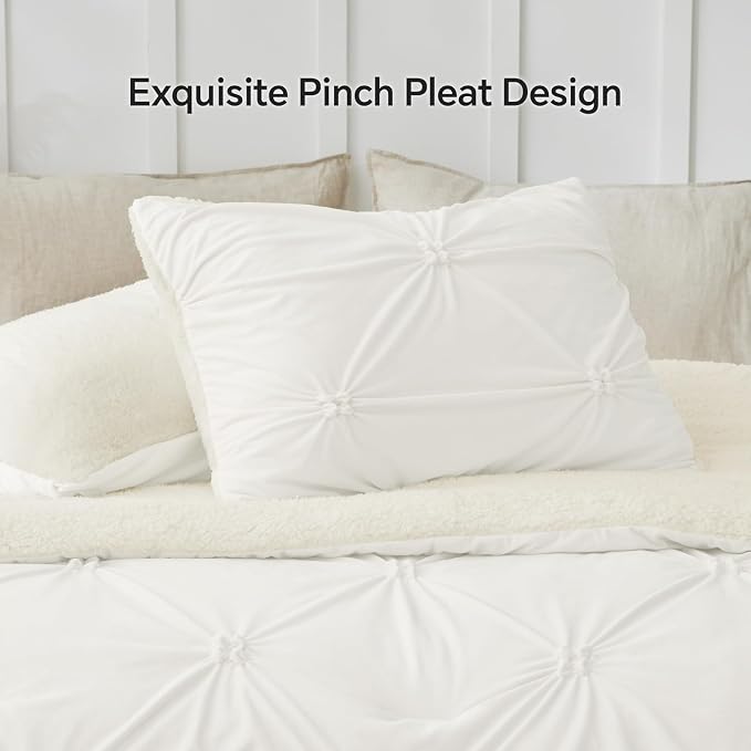 BEDELITE Pintuck Fluffy Twin Comforter Set - Image 4