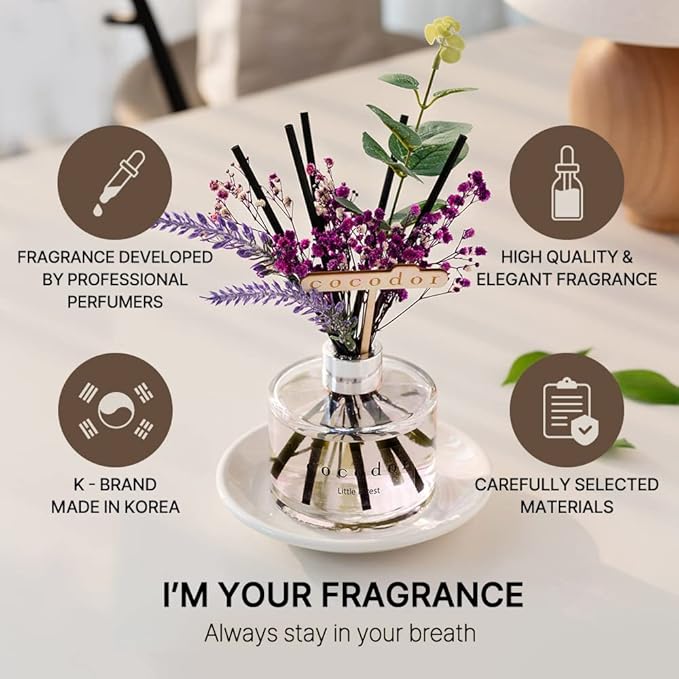COCODOR Lavender Reed Diffuser/Garden Lavender / 6.7oz / 1 Pack/Home Decor & - Image 2